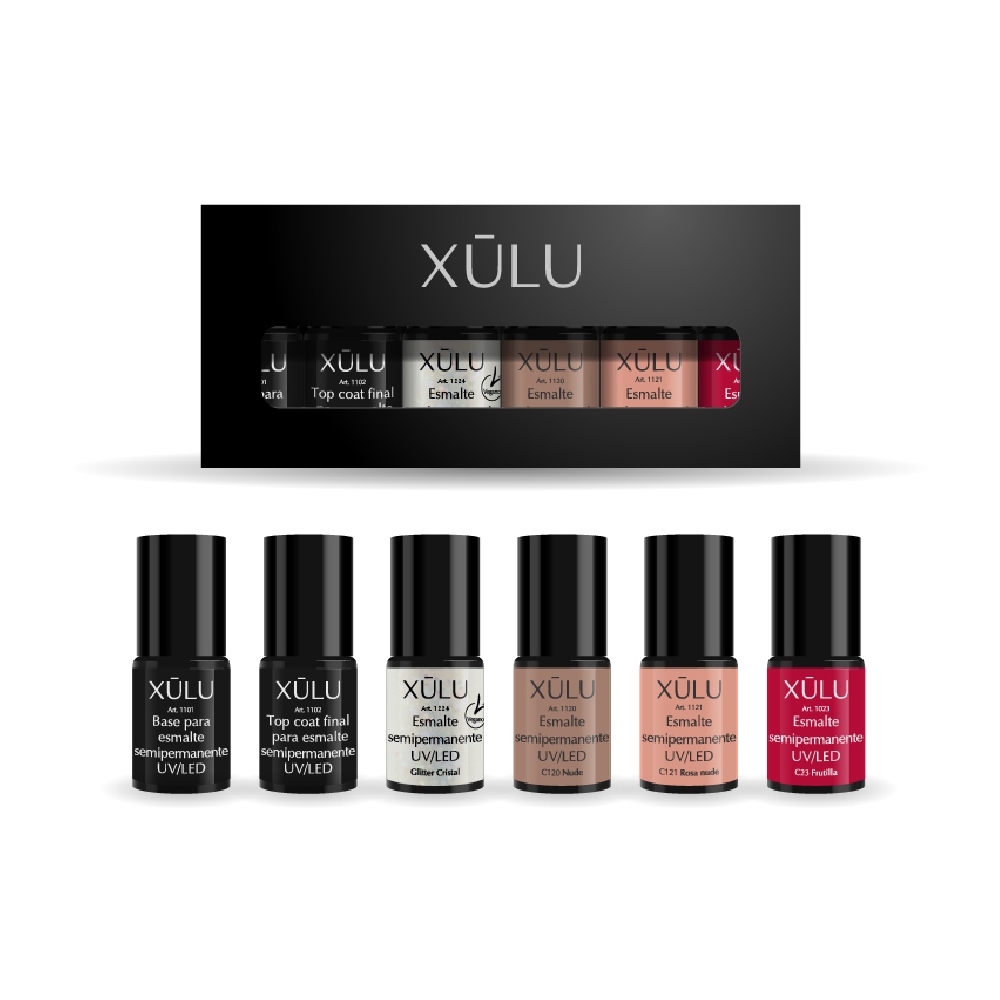 Z10003 X&Uacute;LU PACK X 6 ESMALTES UV CLASICOS